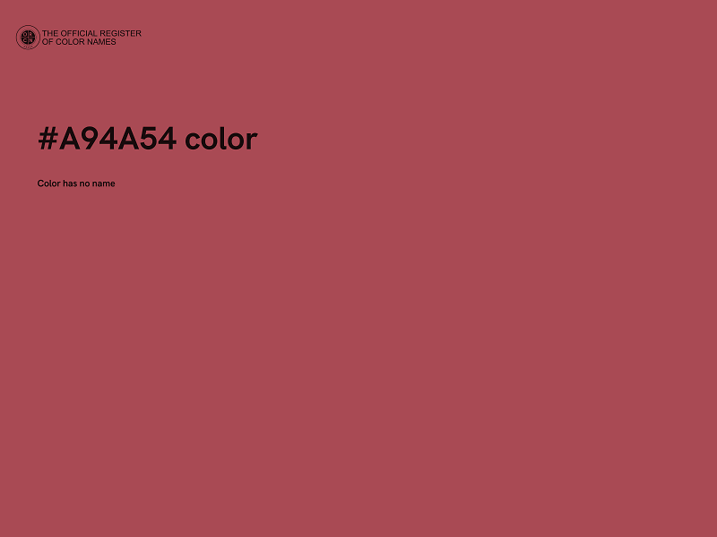 #A94A54 color image