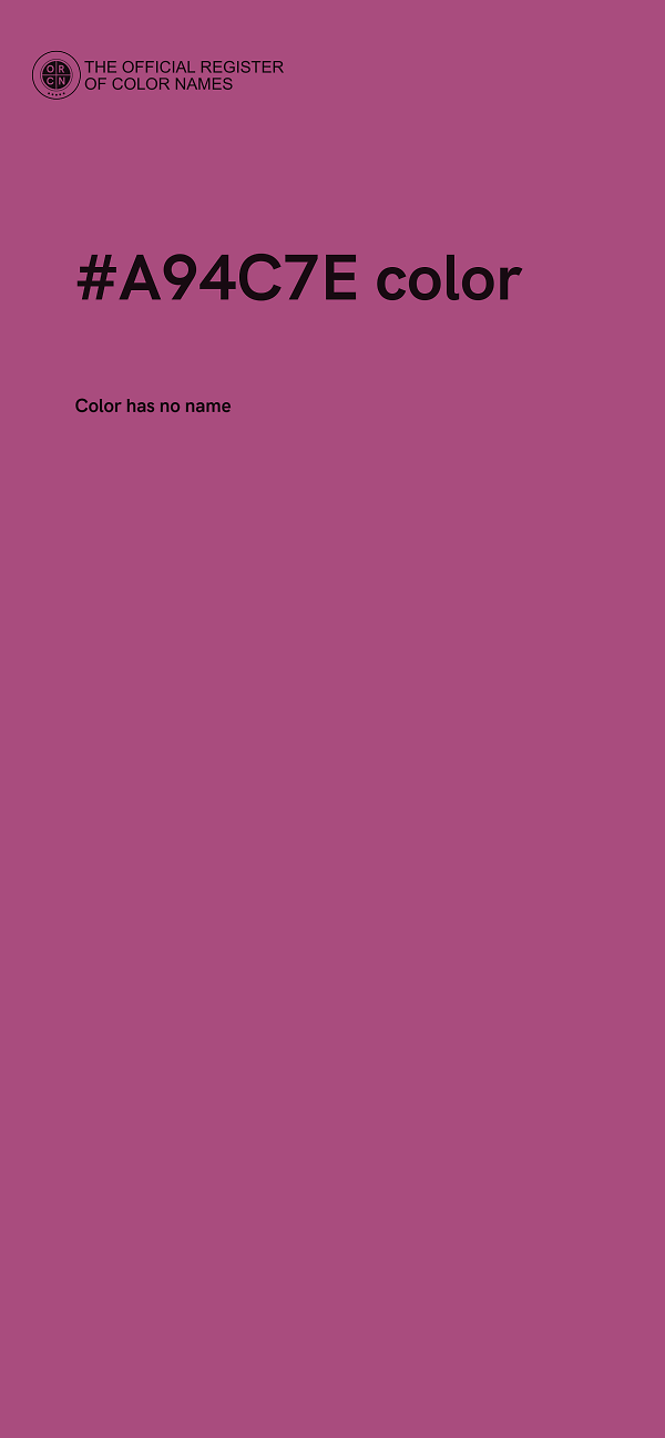 #A94C7E color image