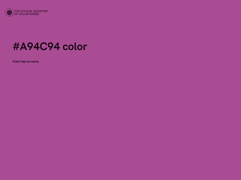 #A94C94 color image