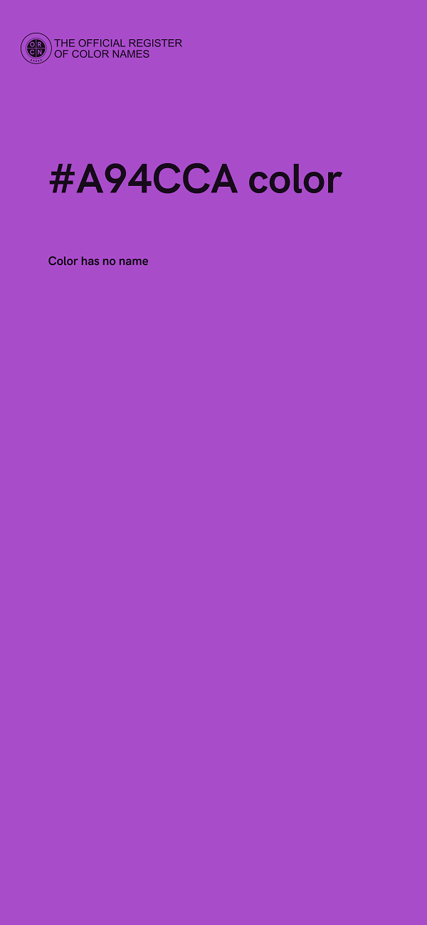 #A94CCA color image