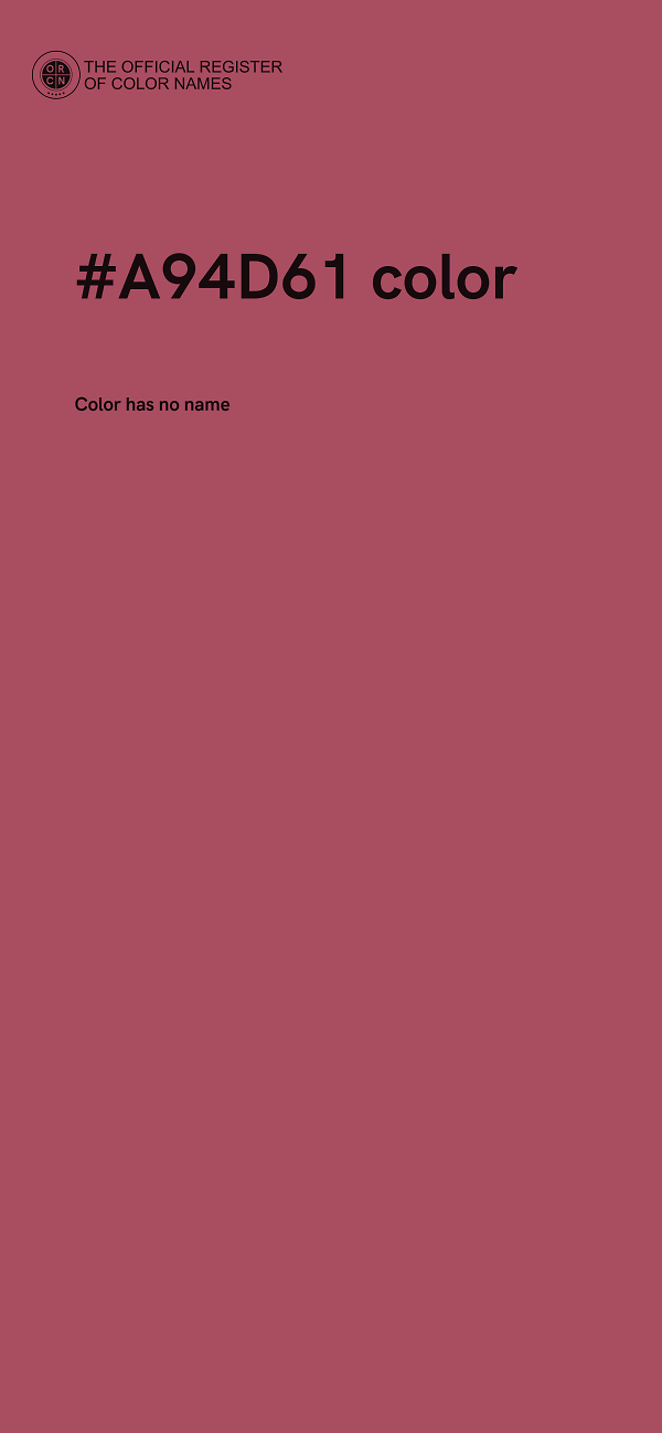 #A94D61 color image