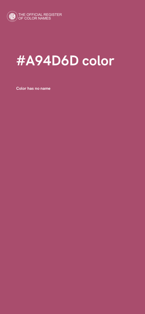 #A94D6D color image
