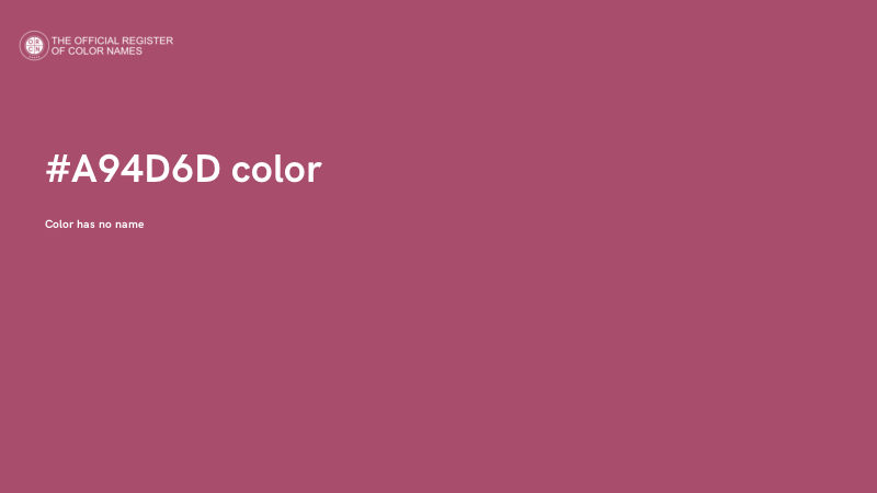#A94D6D color image