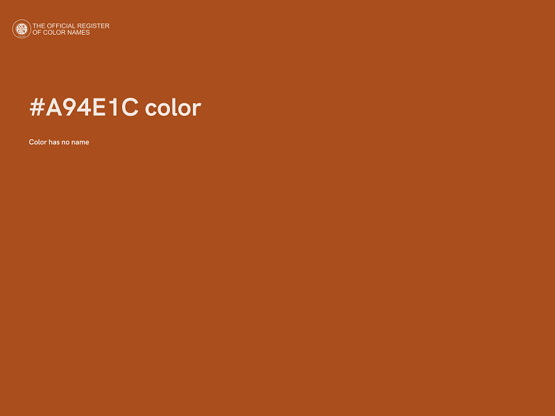 #A94E1C color image