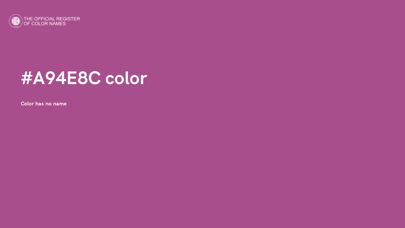 #A94E8C color image