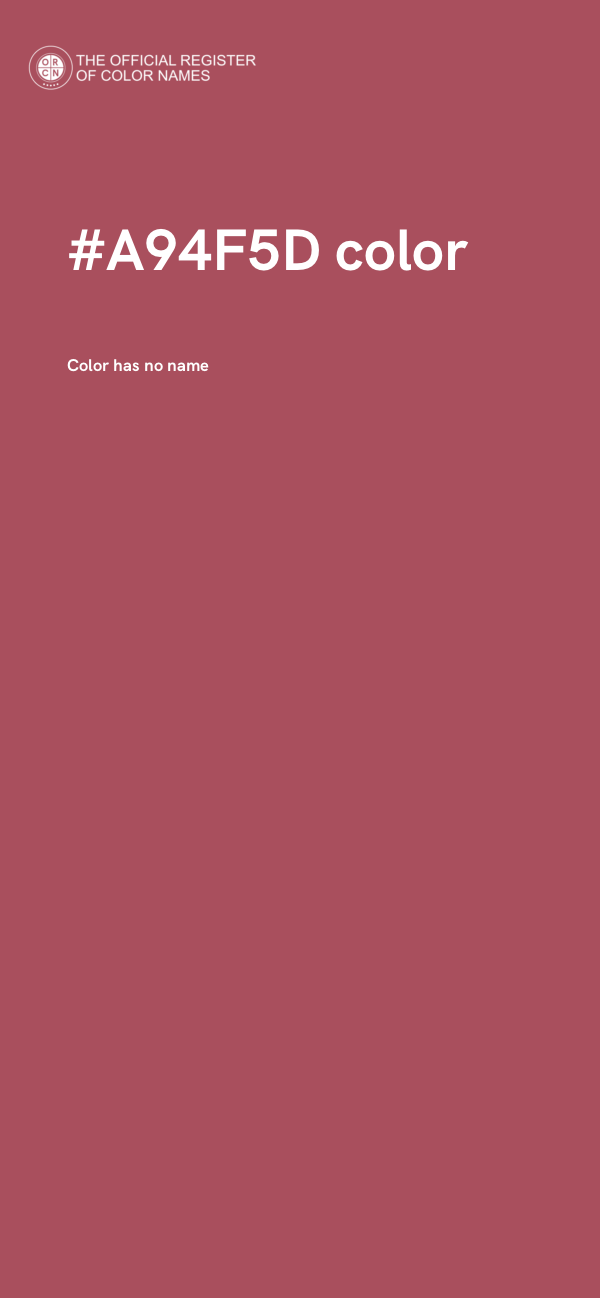 #A94F5D color image