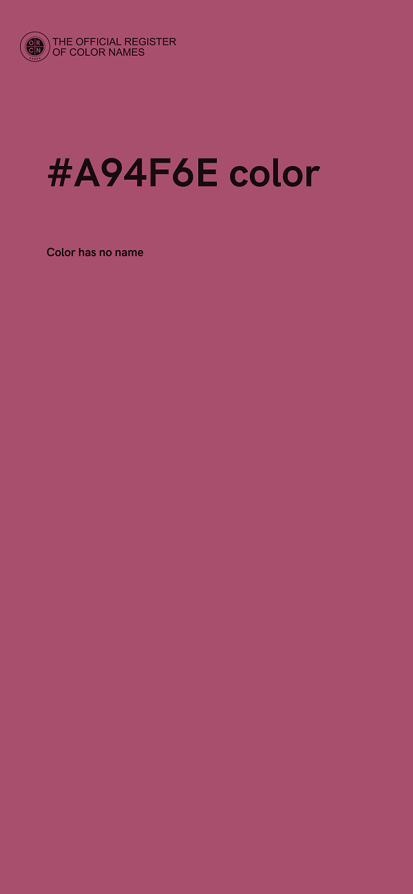 #A94F6E color image