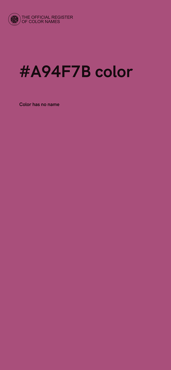 #A94F7B color image
