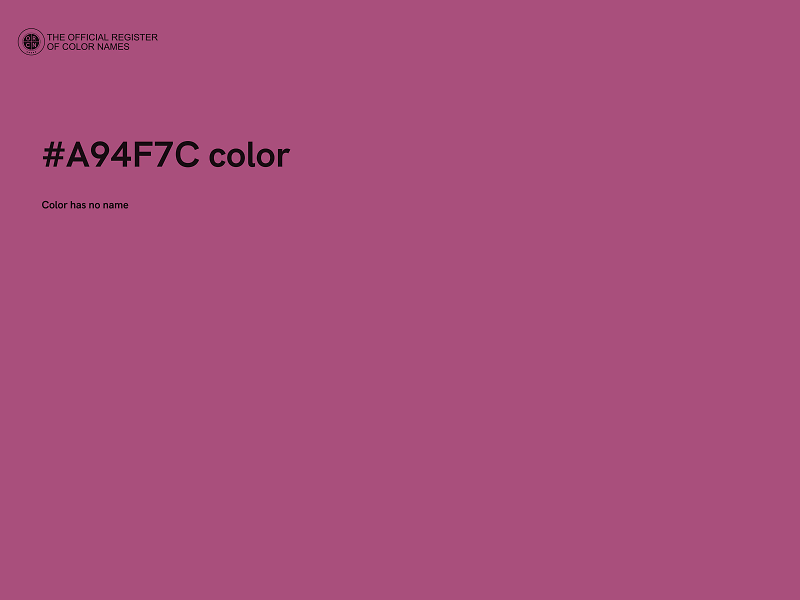 #A94F7C color image
