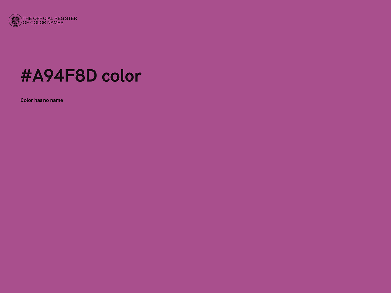 #A94F8D color image