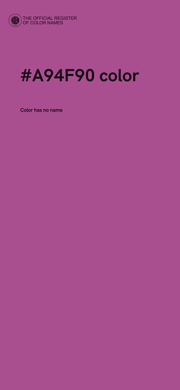 #A94F90 color image