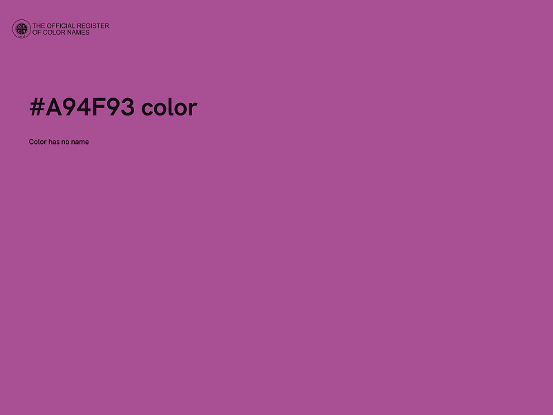 #A94F93 color image