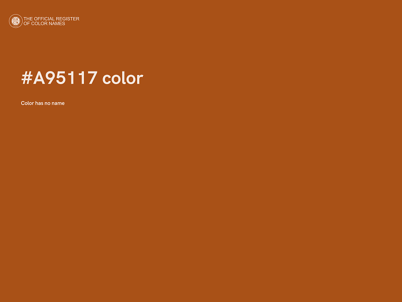 #A95117 color image