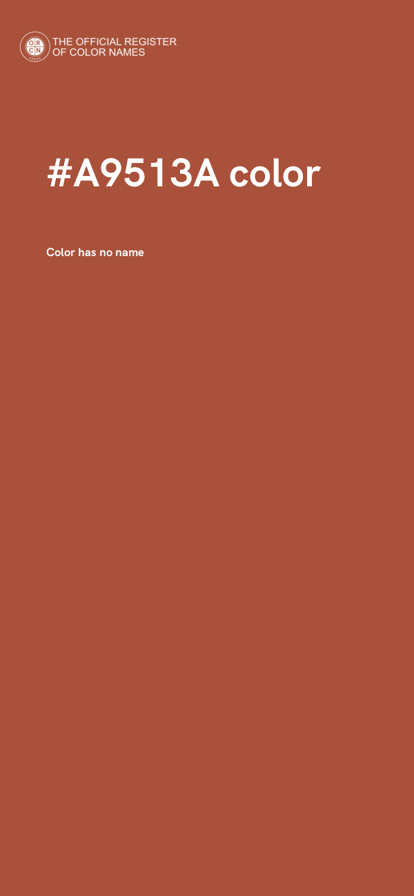 #A9513A color image