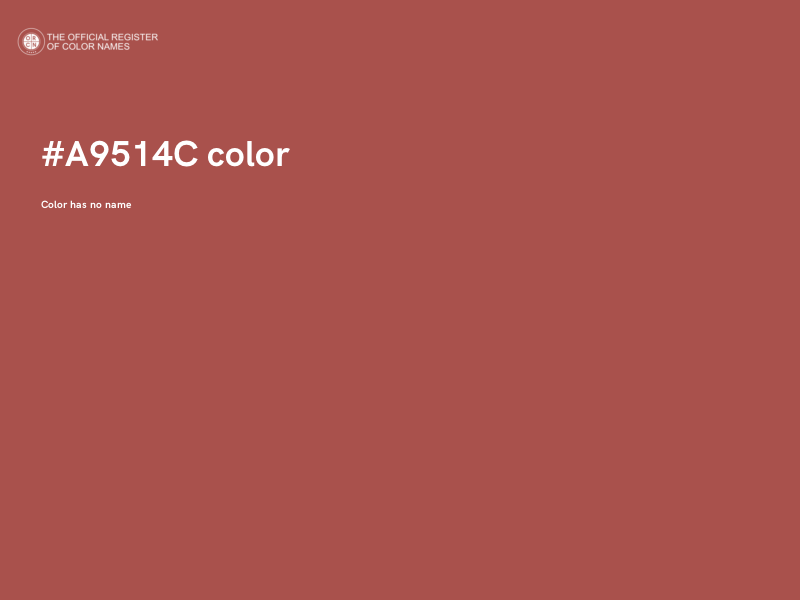 #A9514C color image