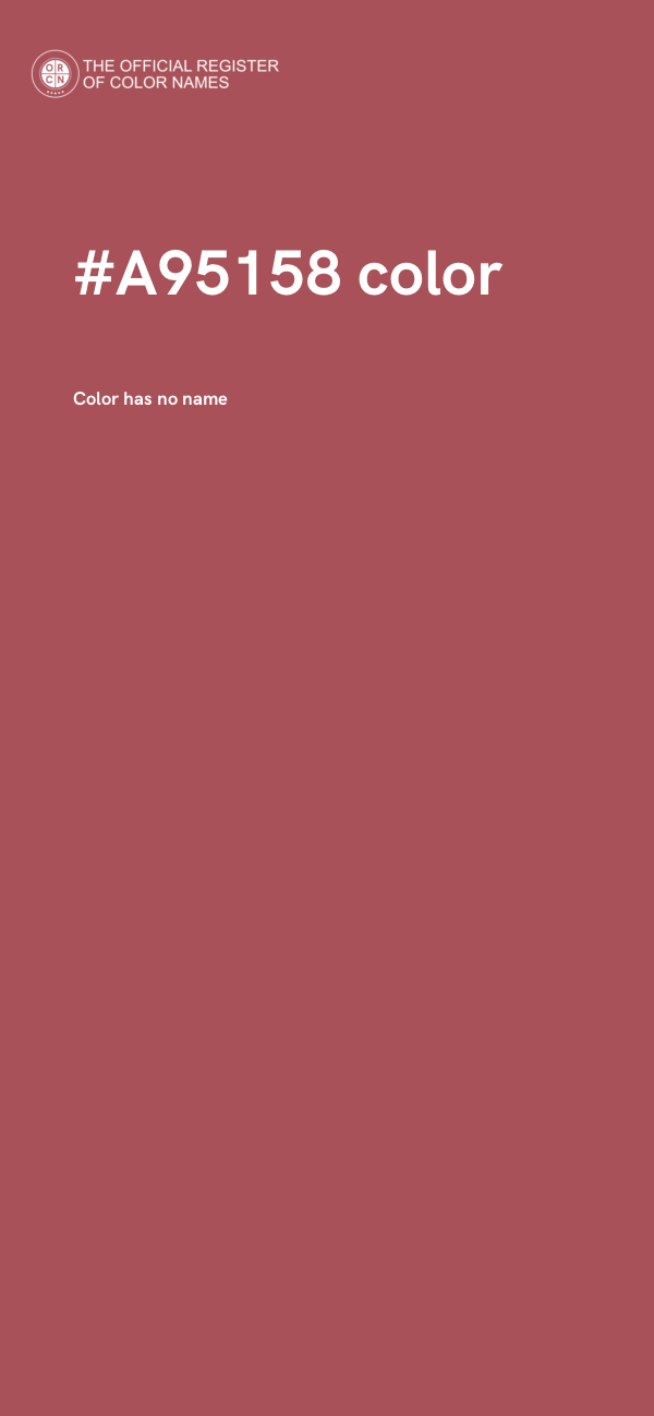 #A95158 color image
