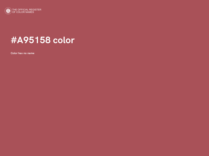 #A95158 color image