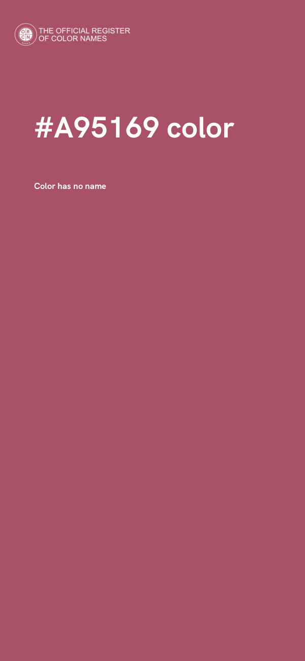 #A95169 color image