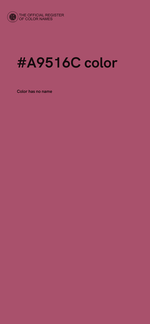 #A9516C color image