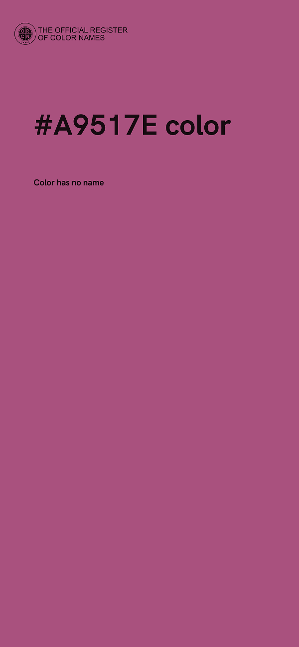 #A9517E color image