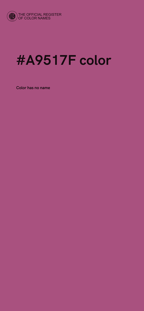 #A9517F color image