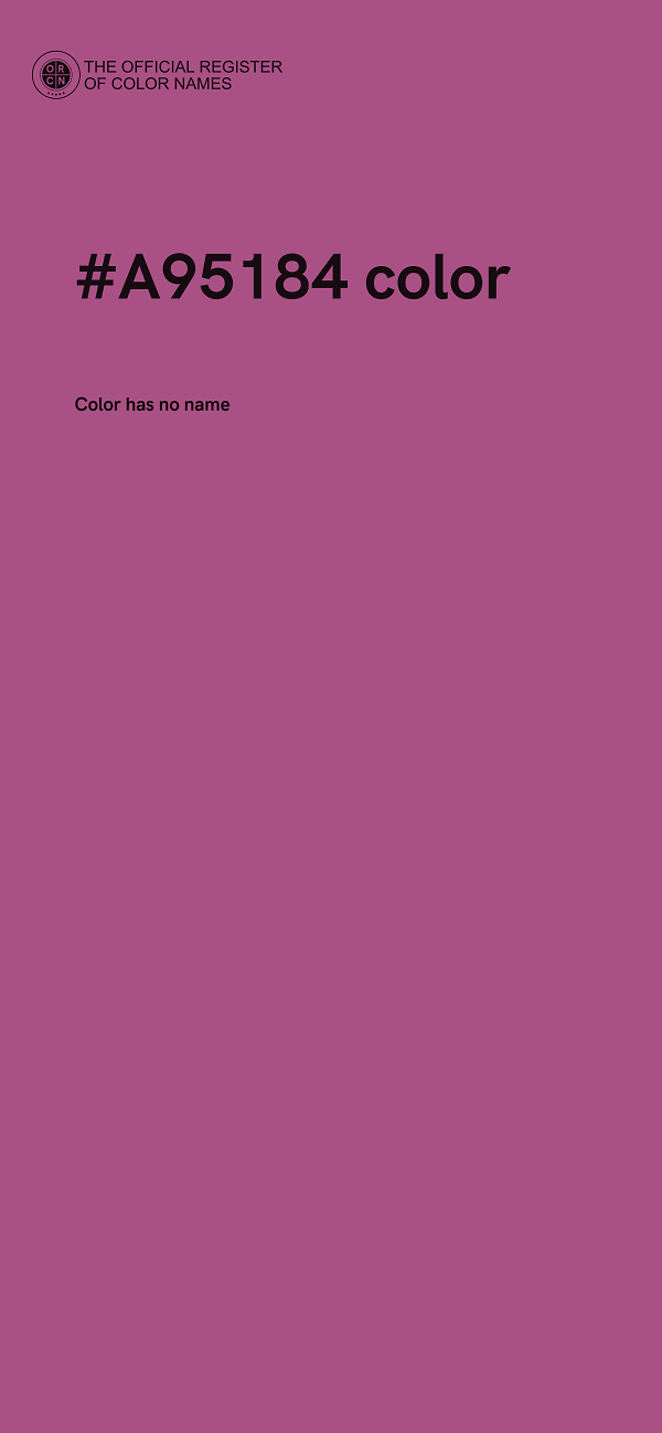 #A95184 color image