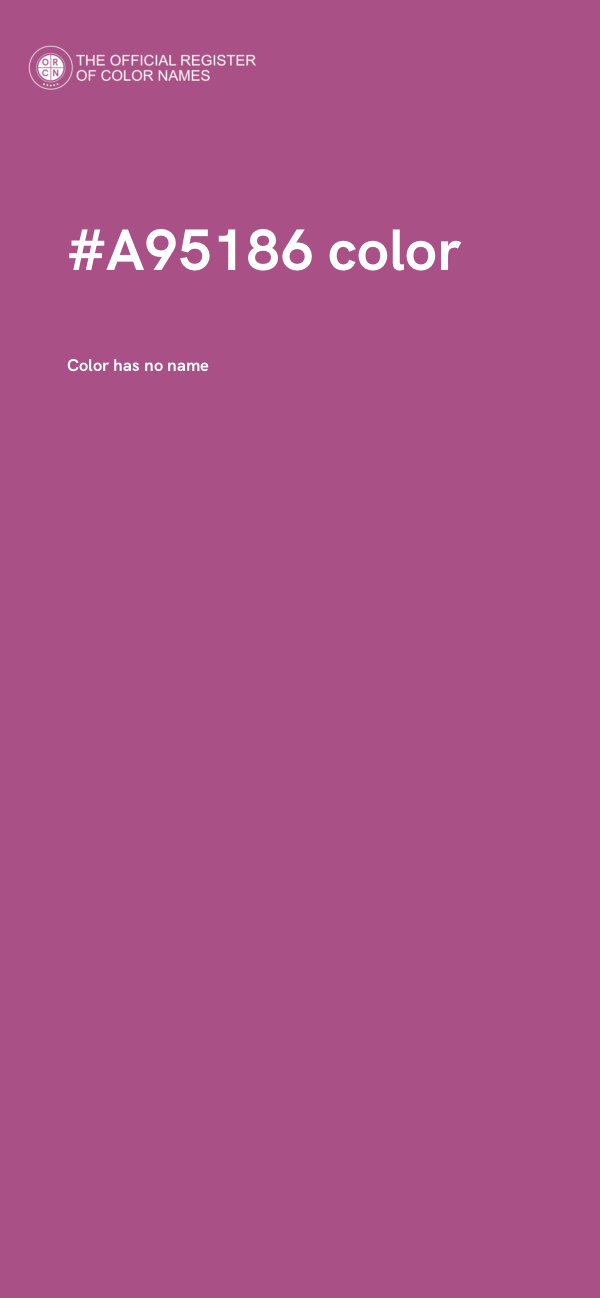 #A95186 color image