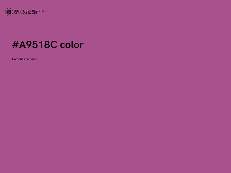 #A9518C color image