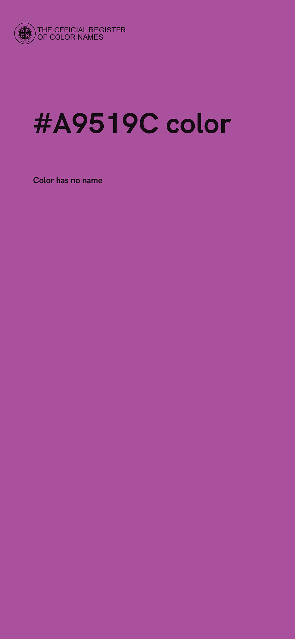 #A9519C color image