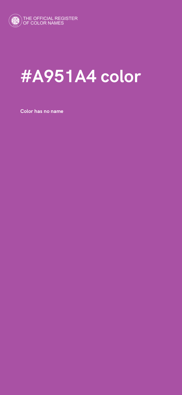 #A951A4 color image