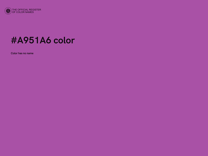 #A951A6 color image