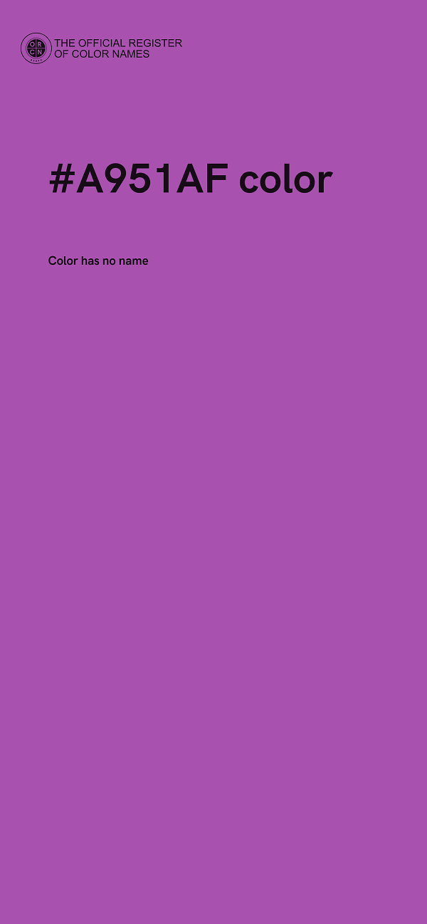 #A951AF color image