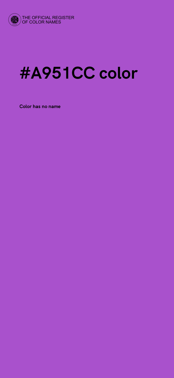 #A951CC color image