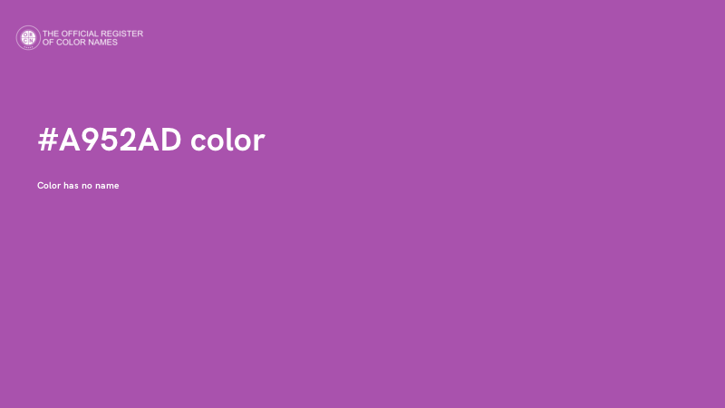 #A952AD color image