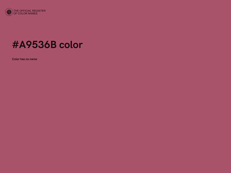 #A9536B color image