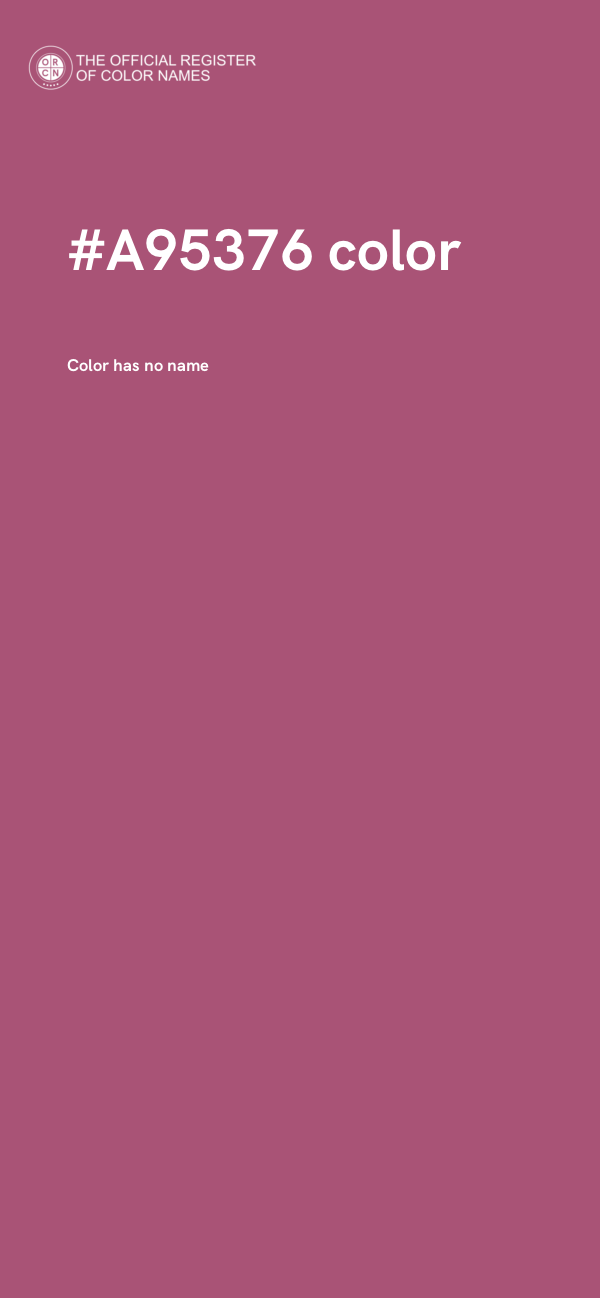 #A95376 color image