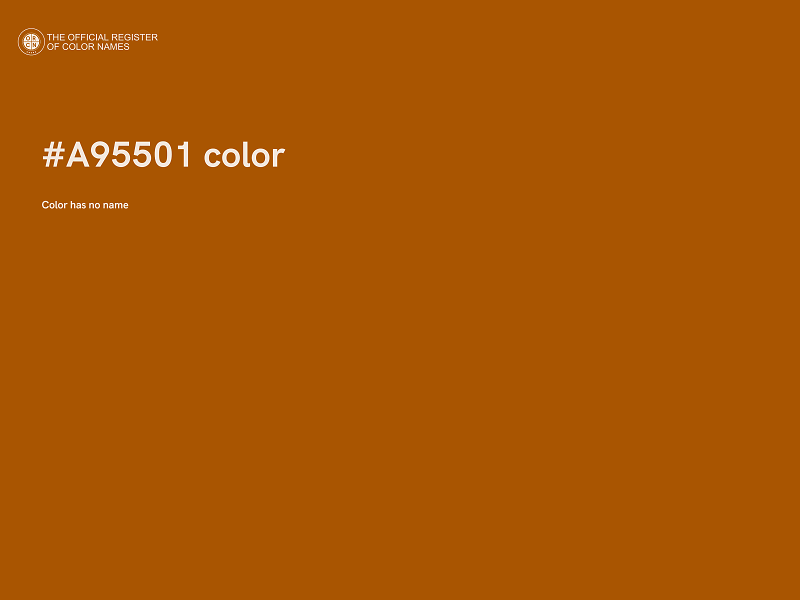 #A95501 color image