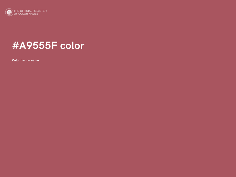 #A9555F color image