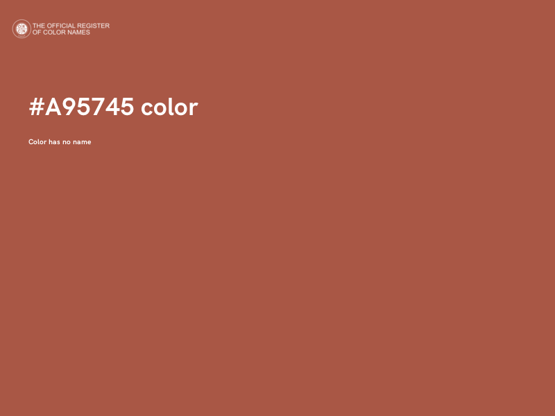 #A95745 color image