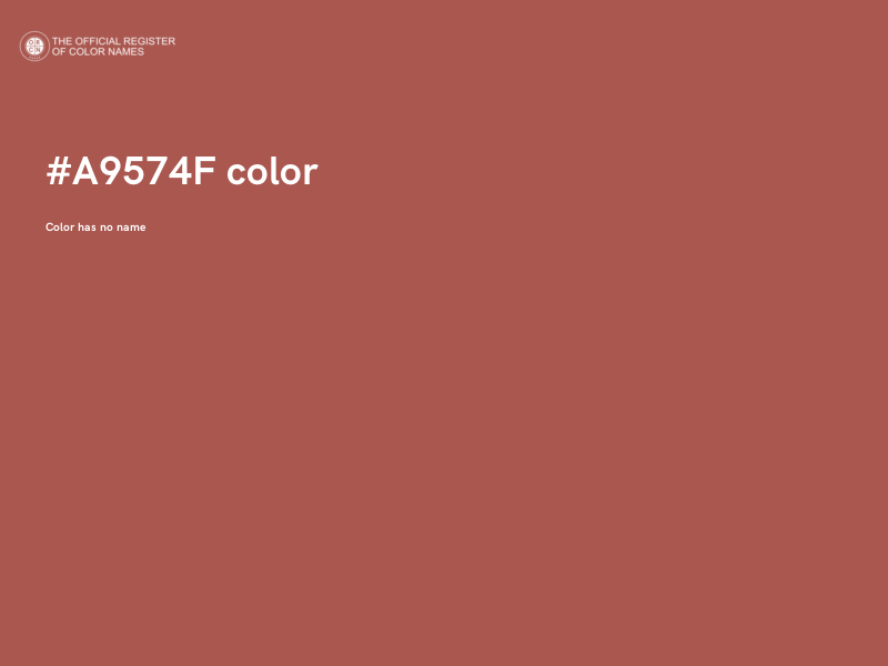 #A9574F color image