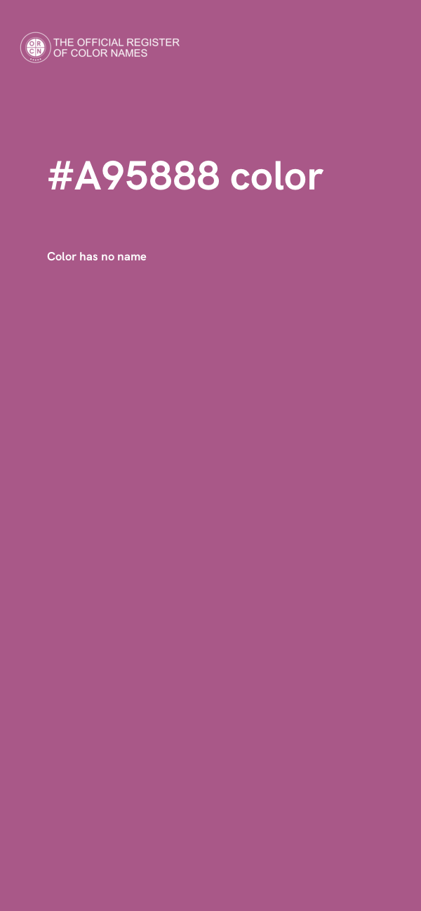#A95888 color image