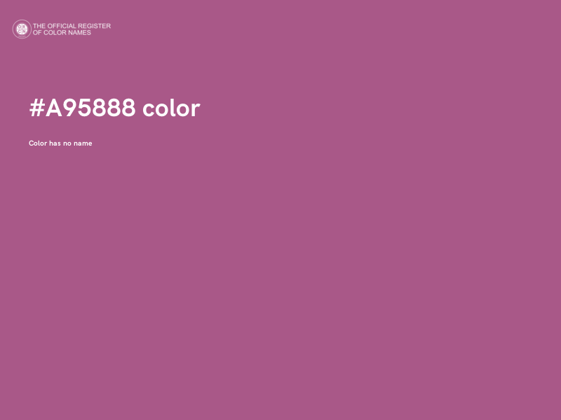 #A95888 color image