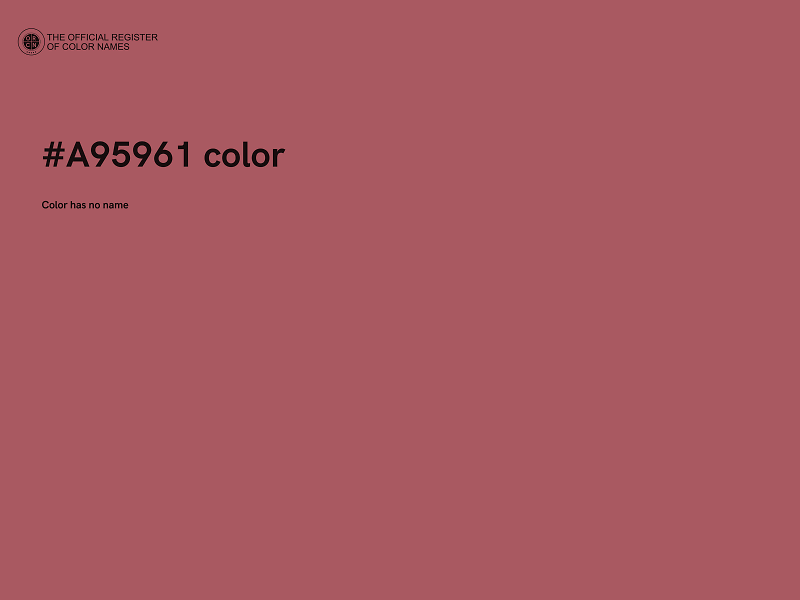 #A95961 color image