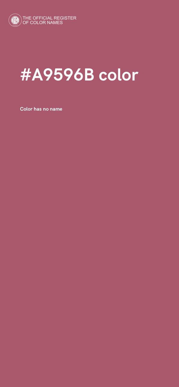 #A9596B color image