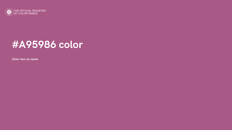 #A95986 color image