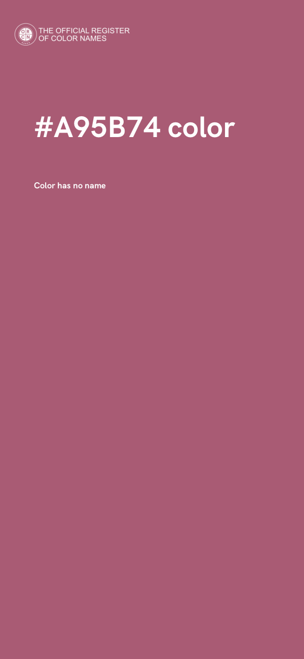 #A95B74 color image