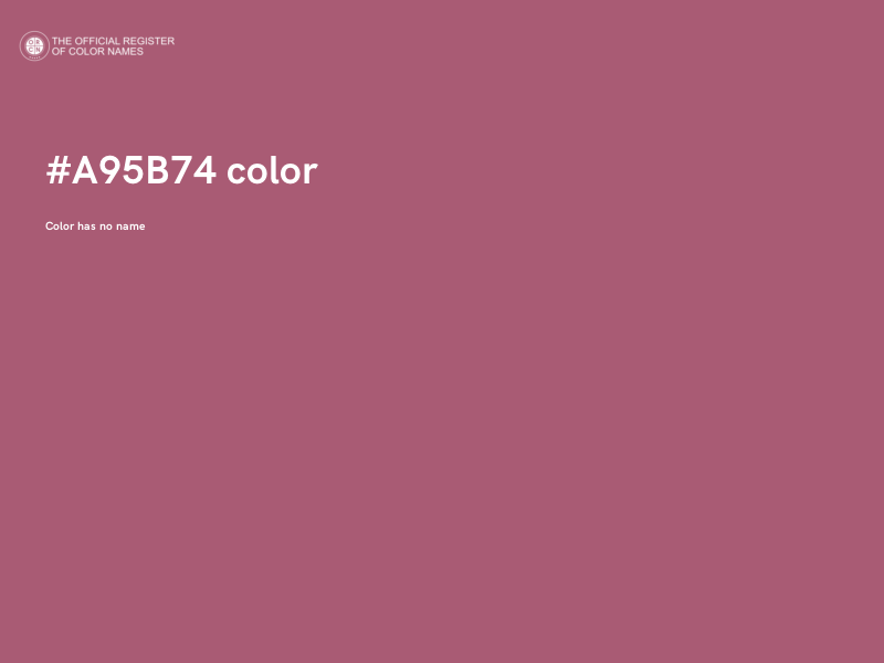 #A95B74 color image