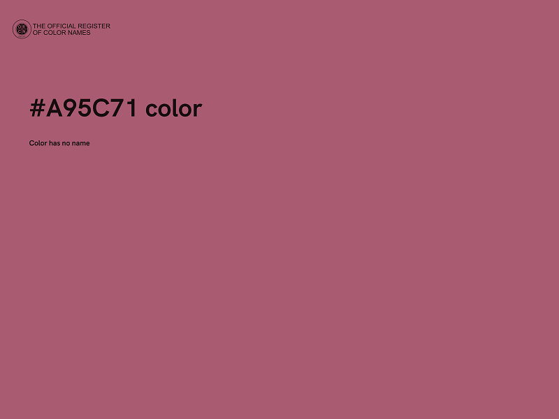 #A95C71 color image