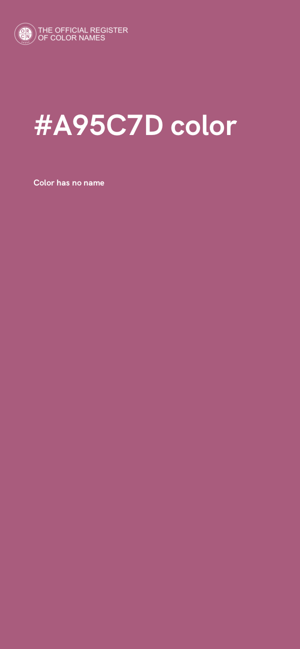 #A95C7D color image