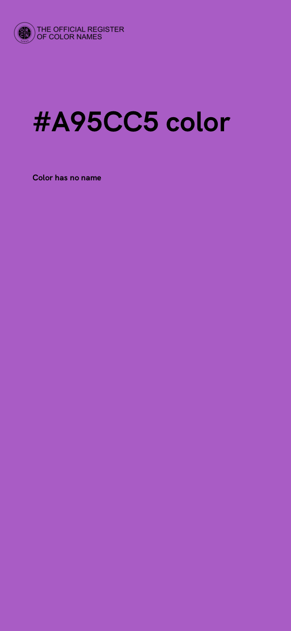 #A95CC5 color image